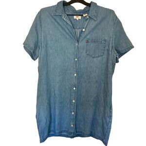 Levi's Denim Short Sleeve Dress Size XL